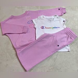 Champion Girls 3 Piece Set Size 2 NWOT